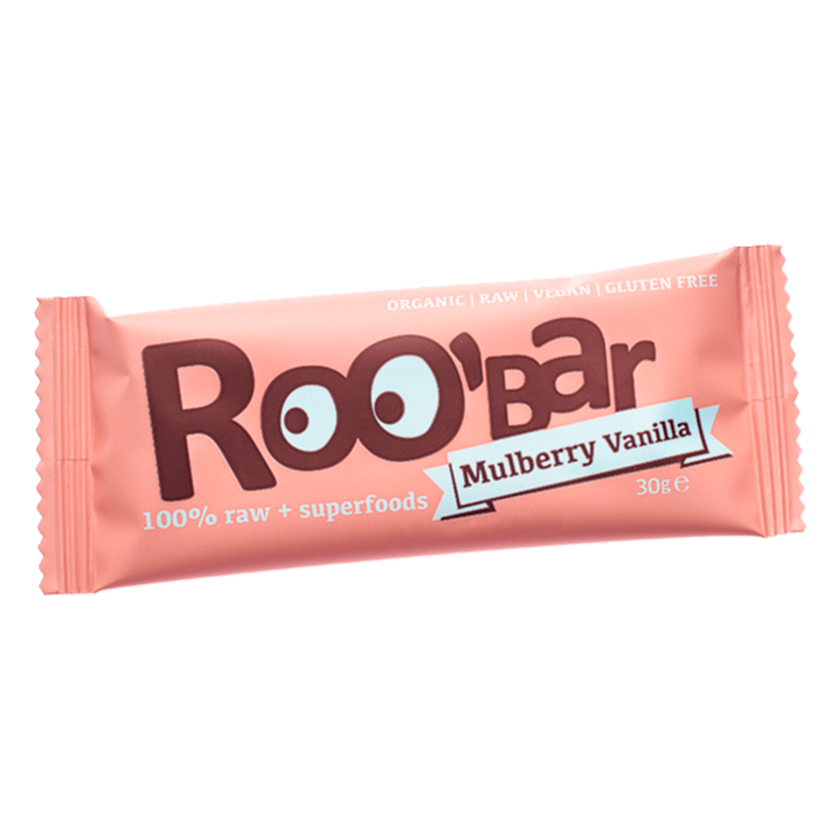 Roo'bar Mulberry Vanilla vegan 30g
